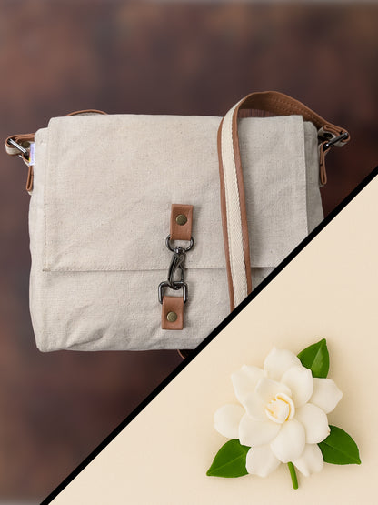 Canvas Crossbody Bag – Water-Resistant, Durable, Everyday Style | Waxed Finish | Selectable Aromas