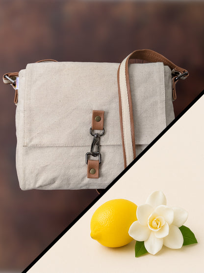 Canvas Crossbody Bag – Water-Resistant, Durable, Everyday Style | Waxed Finish | Selectable Aromas