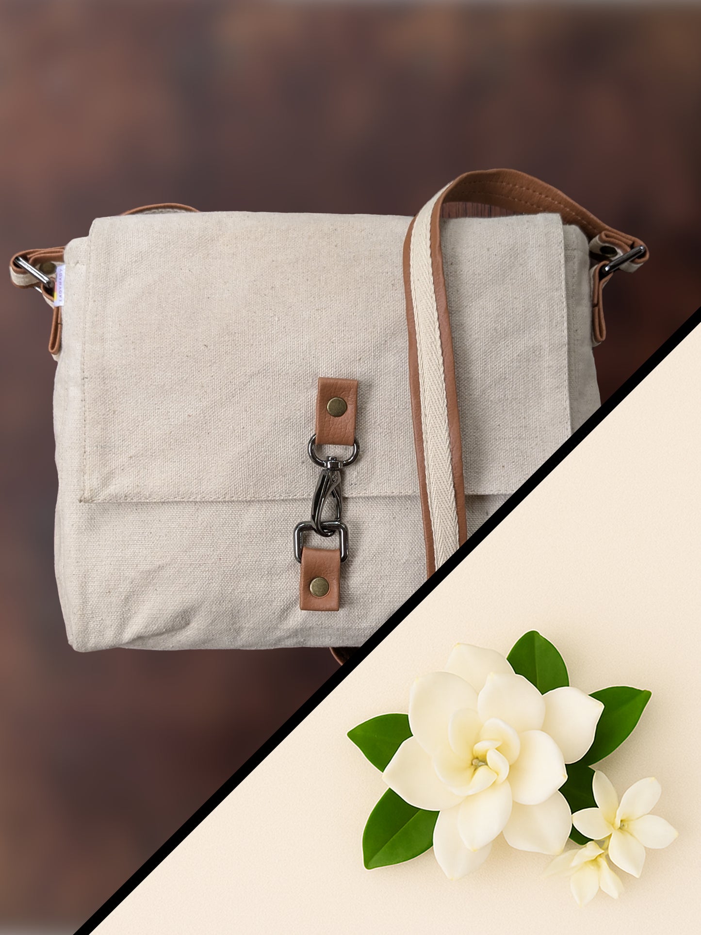 Canvas Crossbody Bag – Water-Resistant, Durable, Everyday Style | Waxed Finish | Selectable Aromas